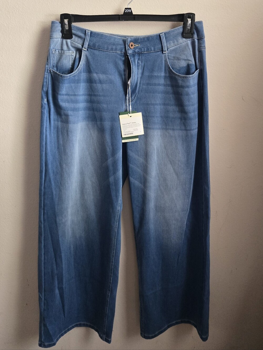 Halara Flex Low Rise Zipper Pockets Washed Baggy Wide Leg Casual Jeans